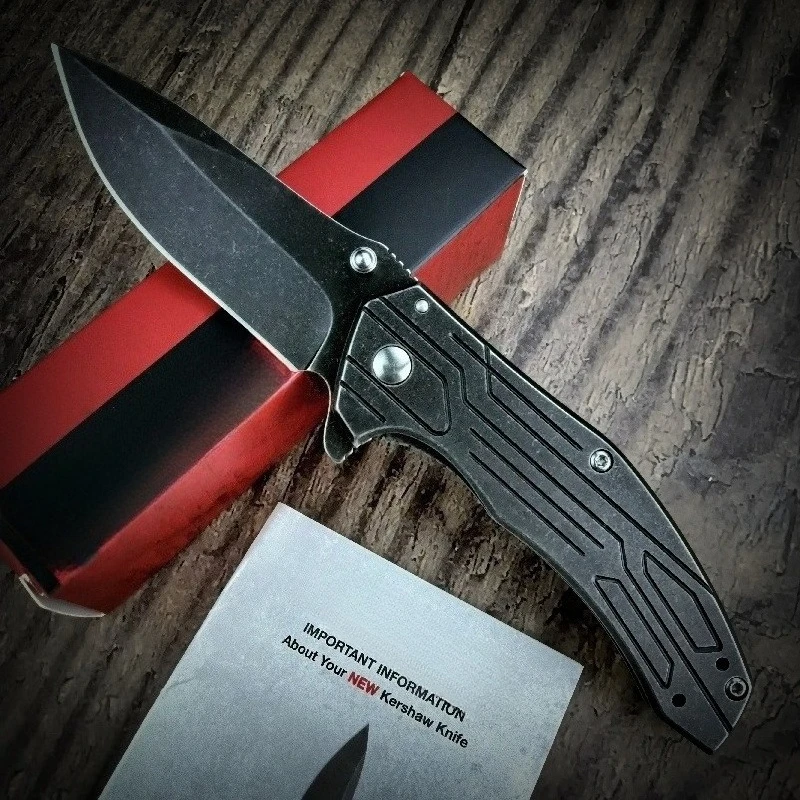 

Ks1346 Men's Small Folding Knife 8Cr13MoV Blade 420 Steel Handle Survival Tactical Knife Rock Climbing Rescue Escape Tool
