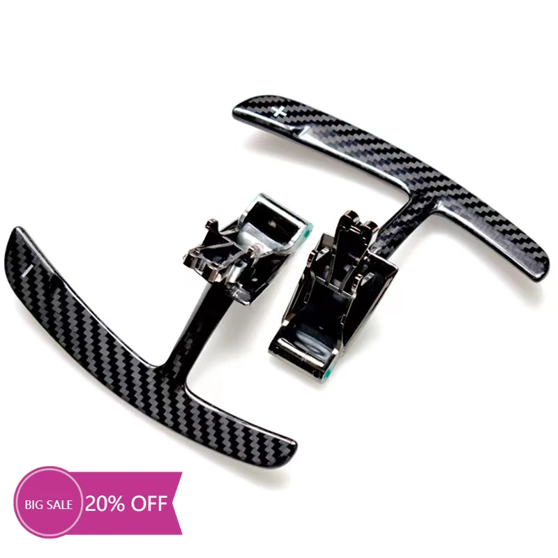 

2Pcs Real Carbon Fiber Car Steering Wheel Shift Paddle for Porsche Paramela 2022 992 911 2021 Paddle Shifter Extension