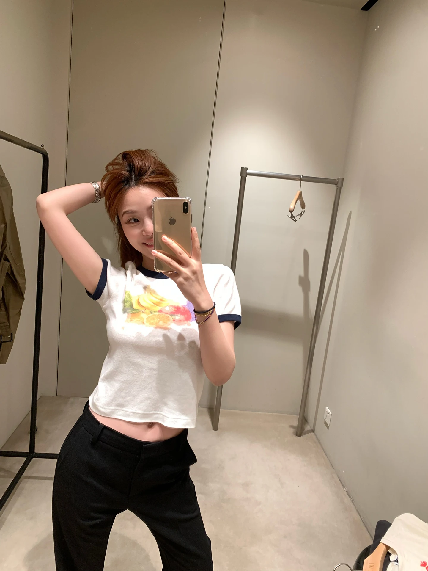 

Women's Cotton Short Sleeve T-shirt Paper Cut Print Casual Commute Style Full Cotton Tee Summer Fashion Design