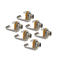FLEOR 6PCS Mono Jack Socket 1/4\