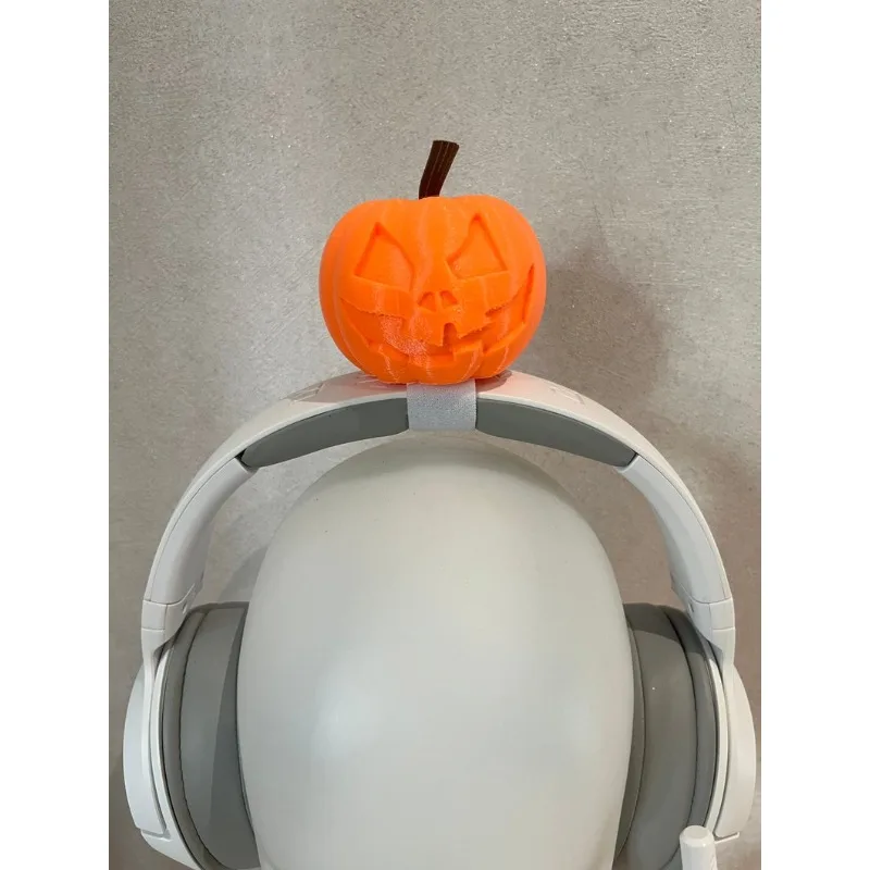 

Pumpkin Headphone Headgear – Universal Halloween Headset Accessory for Streamers, Cosplayers & Fun Game Setup