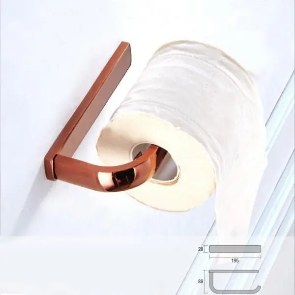 Rustic Holder Bathroom Accessory Automobile Motorcycle Car Spare Parts , Rose Gold