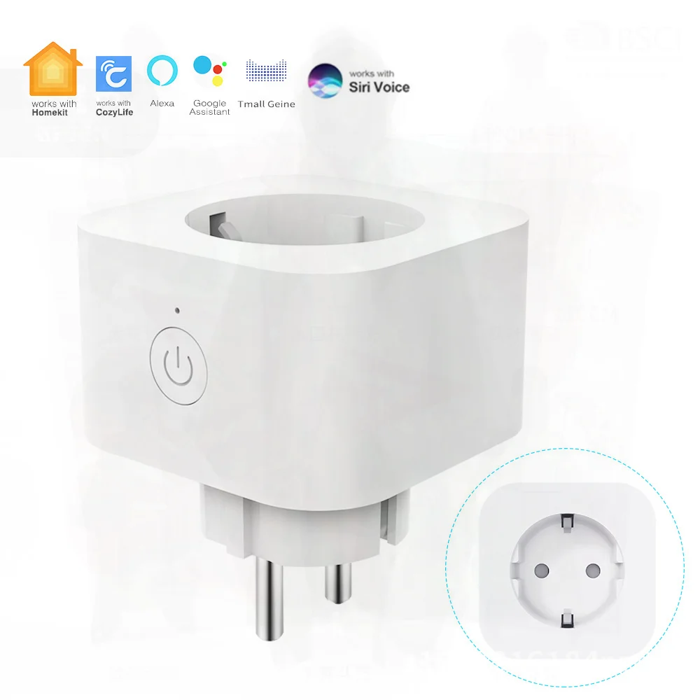 

European Standard Smart Socket Homekit Compatible Siri Voice Control Mobile App Remote Control Wall Plug for Universal Use