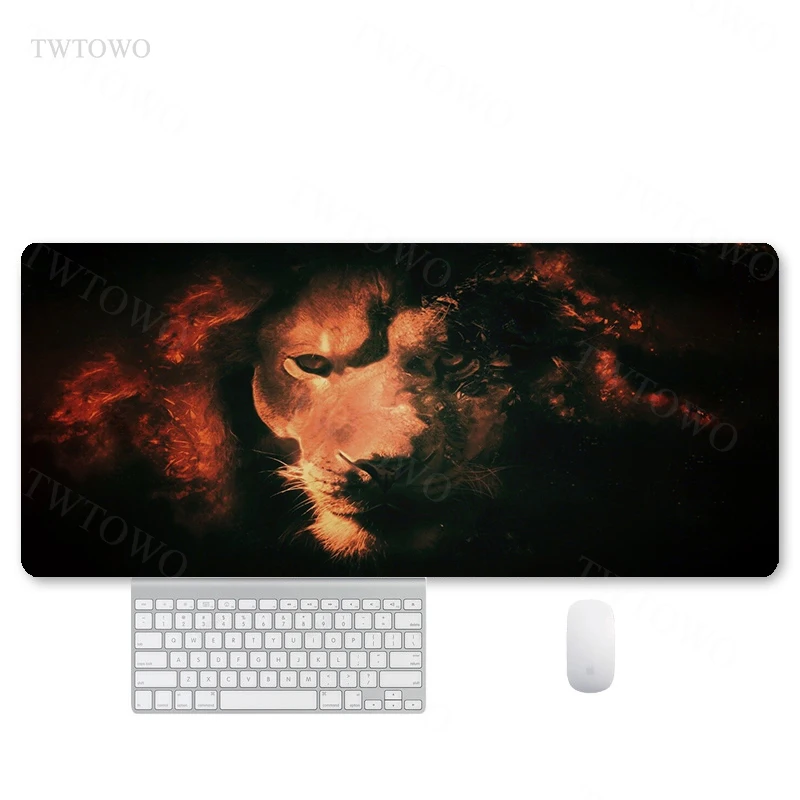 Animals Lion Tiger Horse Mouse Pad Gamer XL HD Large Home Custom Mousepad XXL Carpet Natural Rubber Laptop Desktop Mouse Pad