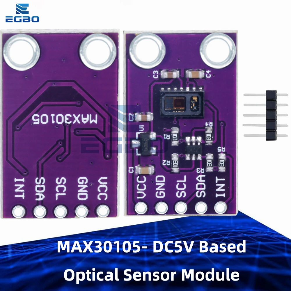 MCU-30105 MAX30105 – 5V DC Optical Sensor Module for Smoke, Particle, and Flame Detection Compatible for Arduino and STM