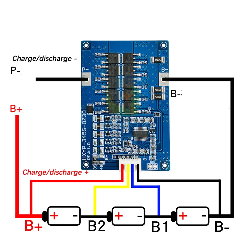 3S 30A 11.1V 12.6V Li-ion BMS  Battery Protection Board PCM with Balancing  for Lithium Ion LicoO2 Limn2O4 18650