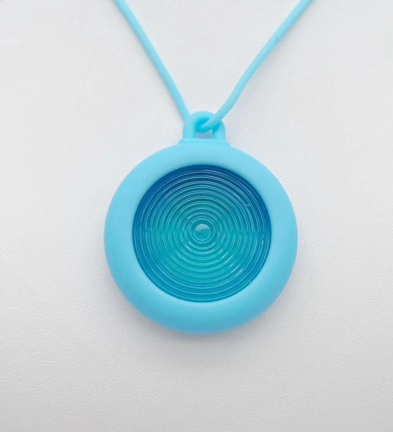 Necklace EMF Cuantica Pendant Iones Green Glass bio disc Necklace Silicone Necklace Detachable necklace removable Necklace