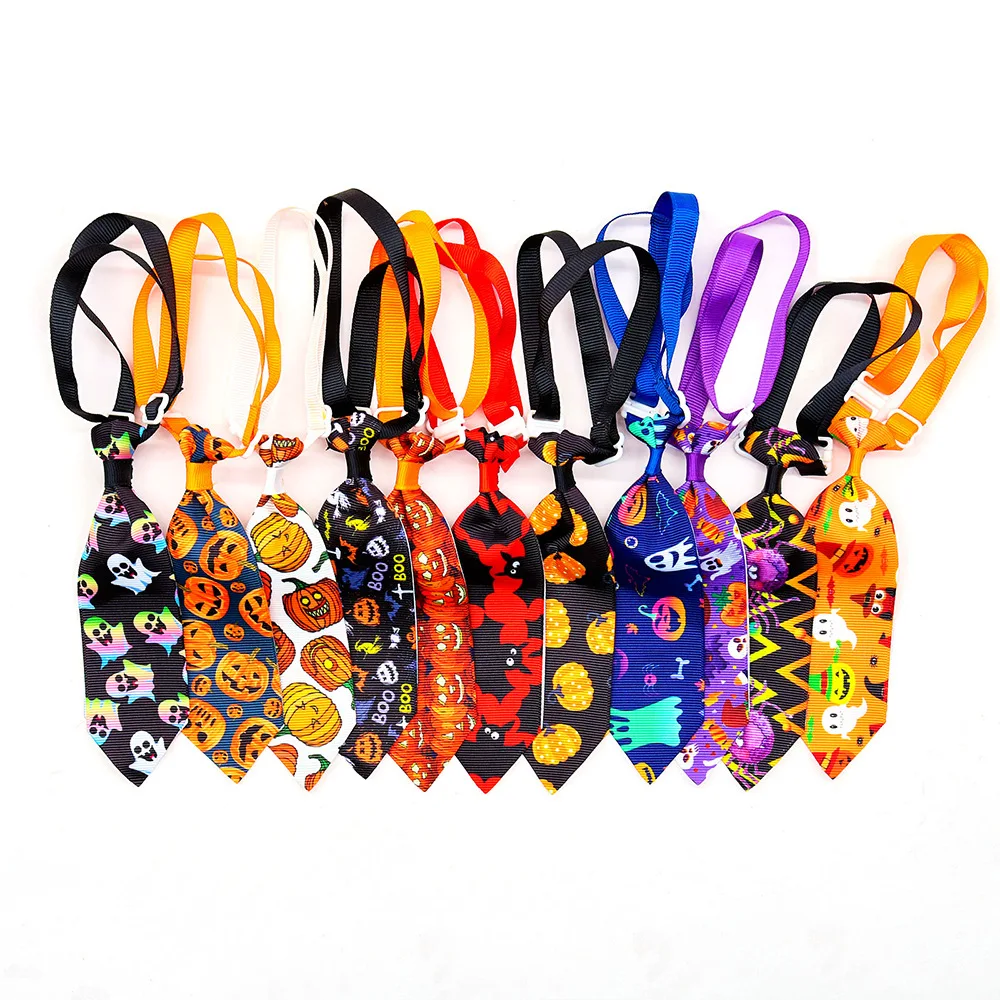 Halloween Dog Grooming Accessories Skull Small Dog Neckties Pet Supplies Pet Dog Cat Ties For Dogs Pets Accessories