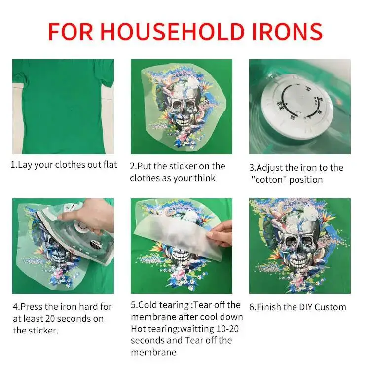 Cartoon colored car raccoon cat Set transfer iron on printing vinyl stickers T-shirt stickers DIY Toy doll clothing decoration