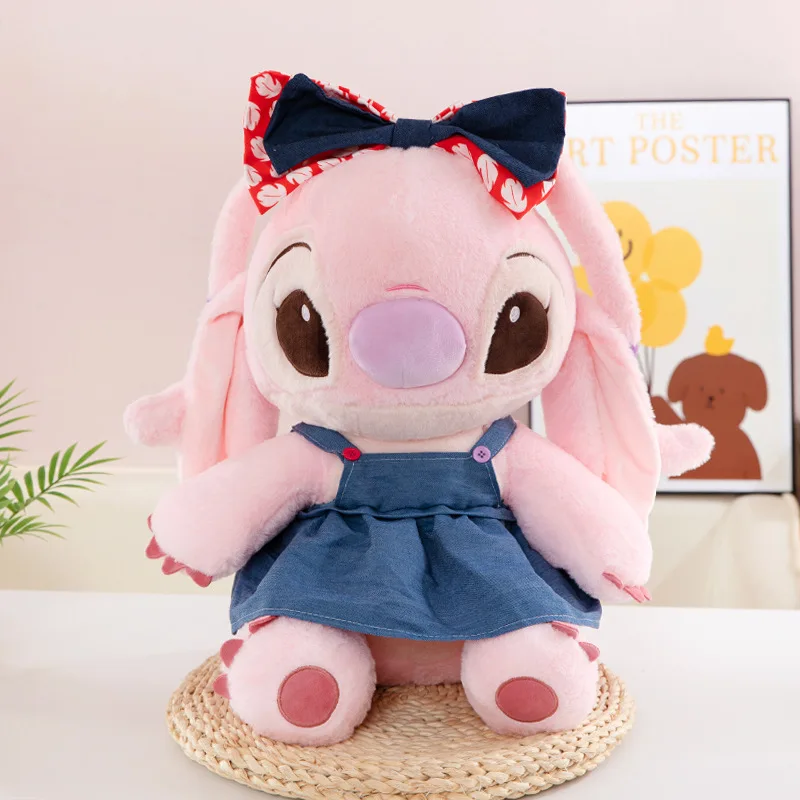 

Lilo and Stitch Plush Toys 30/65cm Disney Anime Stuffed Kawaii Angel Pillow Cartoon Stich Doll Plushie Kids Birthday Xmas Gifts