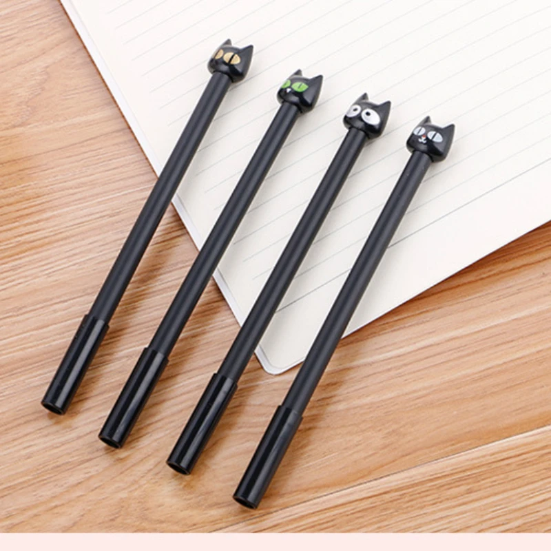 학교 사무실 필기 용품 0.5mm 귀여운 카와이 고양이 젤 펜 한국어 문구 일본어 어린이 소년 소녀 학생