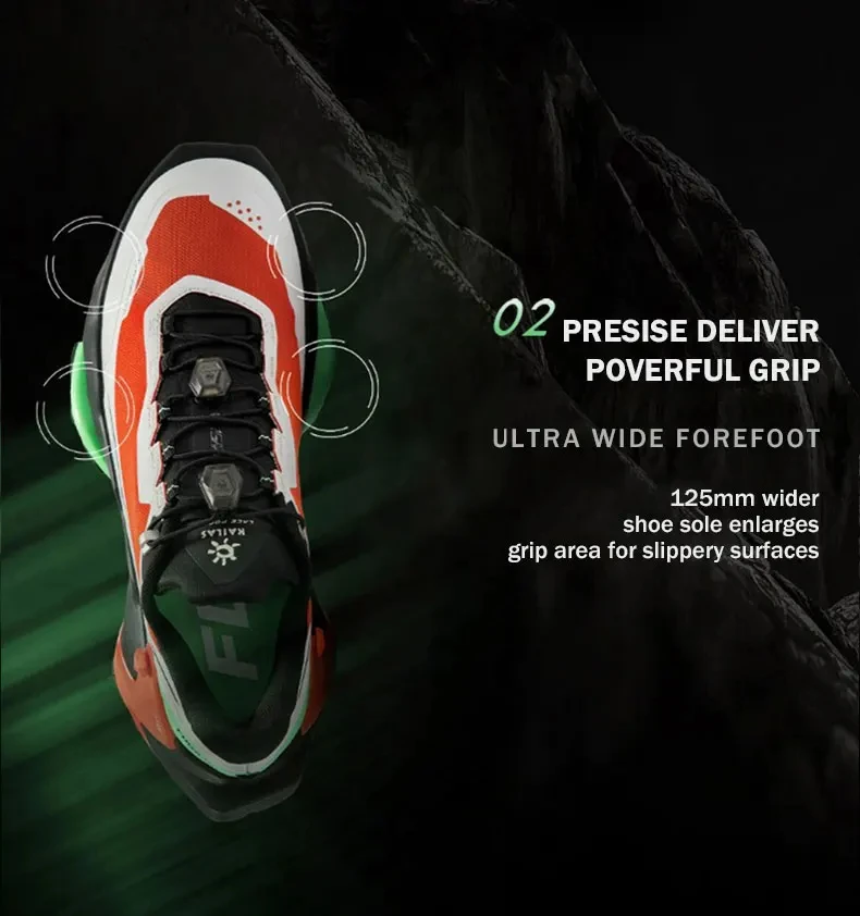 Kailas Trail running Schuhe Herren Outdoor Wanderschuhe leistungs starker Griff schnüren atmungsaktive bequeme Sneaker Sportschuhe ks2313105 – Detail 6