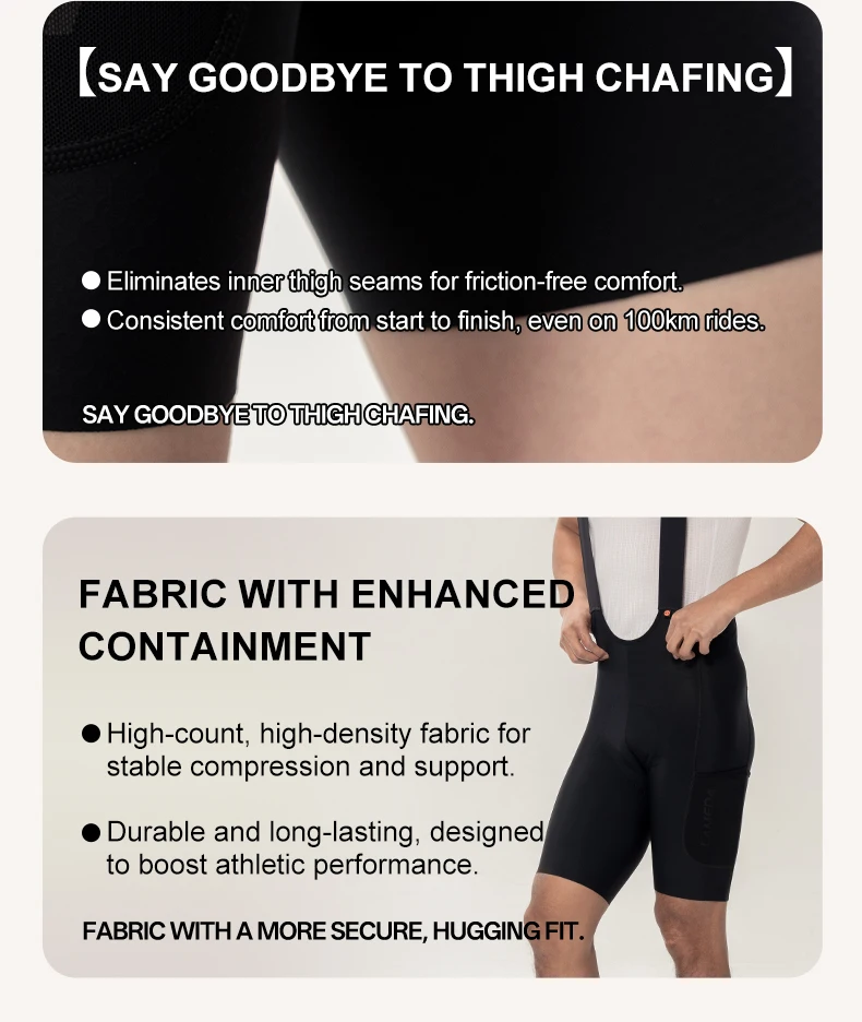 LAMEDA Herren-Radsport-Trägerhose, professionelle Radsport-Träger, 6-Stunden-Pads, hohe Taille, Fahrrad-Shorts, atmungsaktive Rennrad-Bekleidung – Detail 28