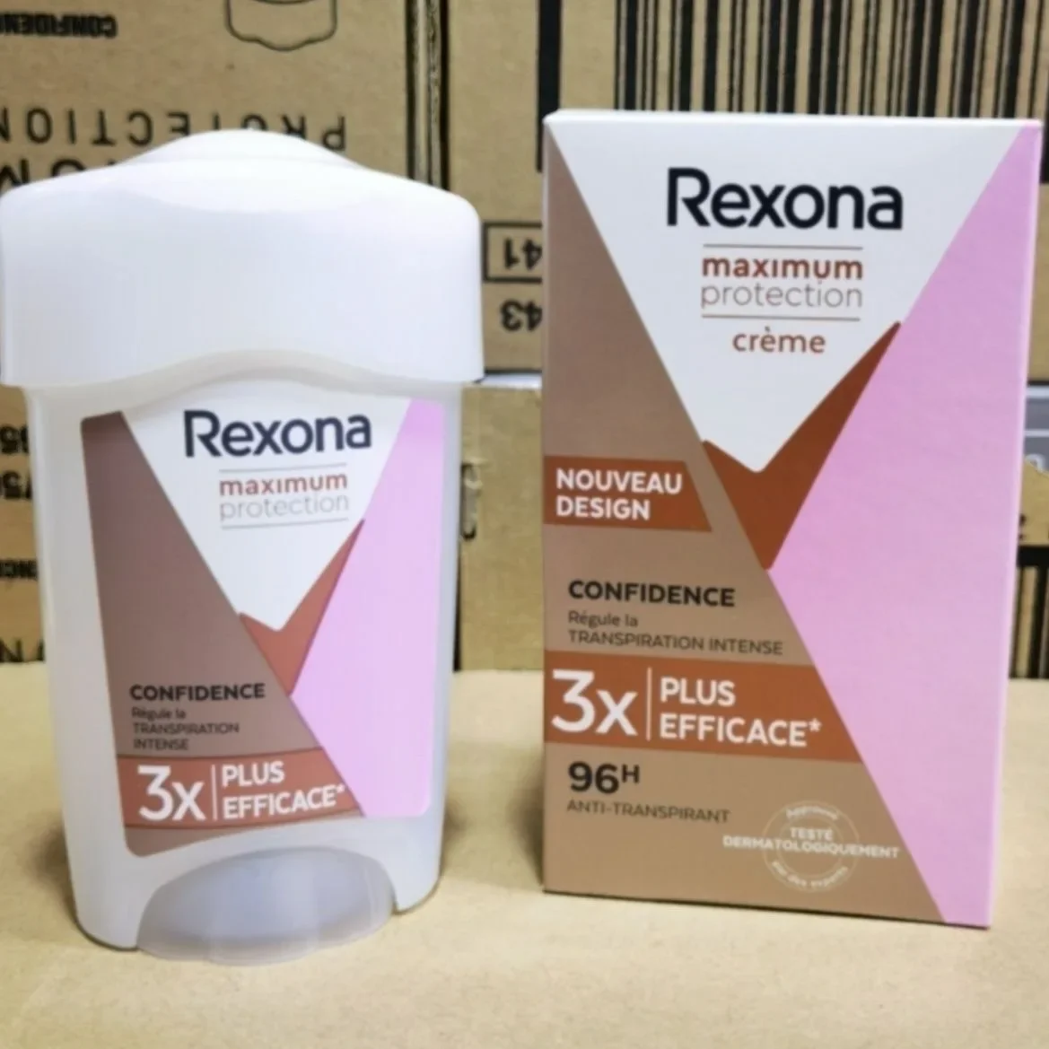 German Original  45ml Rexona Maximum Protection Cream Anti-perspiration Fresh Deodorizing Body Cream