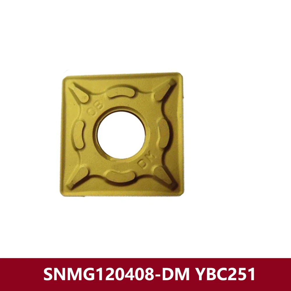 SNMG120408-DM YBC251 Original SNMG120408 SNMG 120408 DM Carbide Inserts Turning Tools SNMG1204 SNMG432-DM Turning Tools Machine