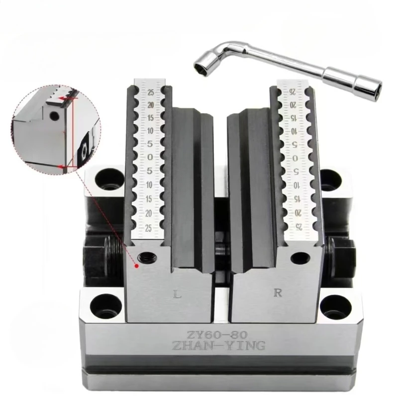 

Precision ZY60-80 Four Axis Five Axis Turntable Fixture Self Centering CNC Vise CNC Machining Center Concentric Flat Nose Pliers