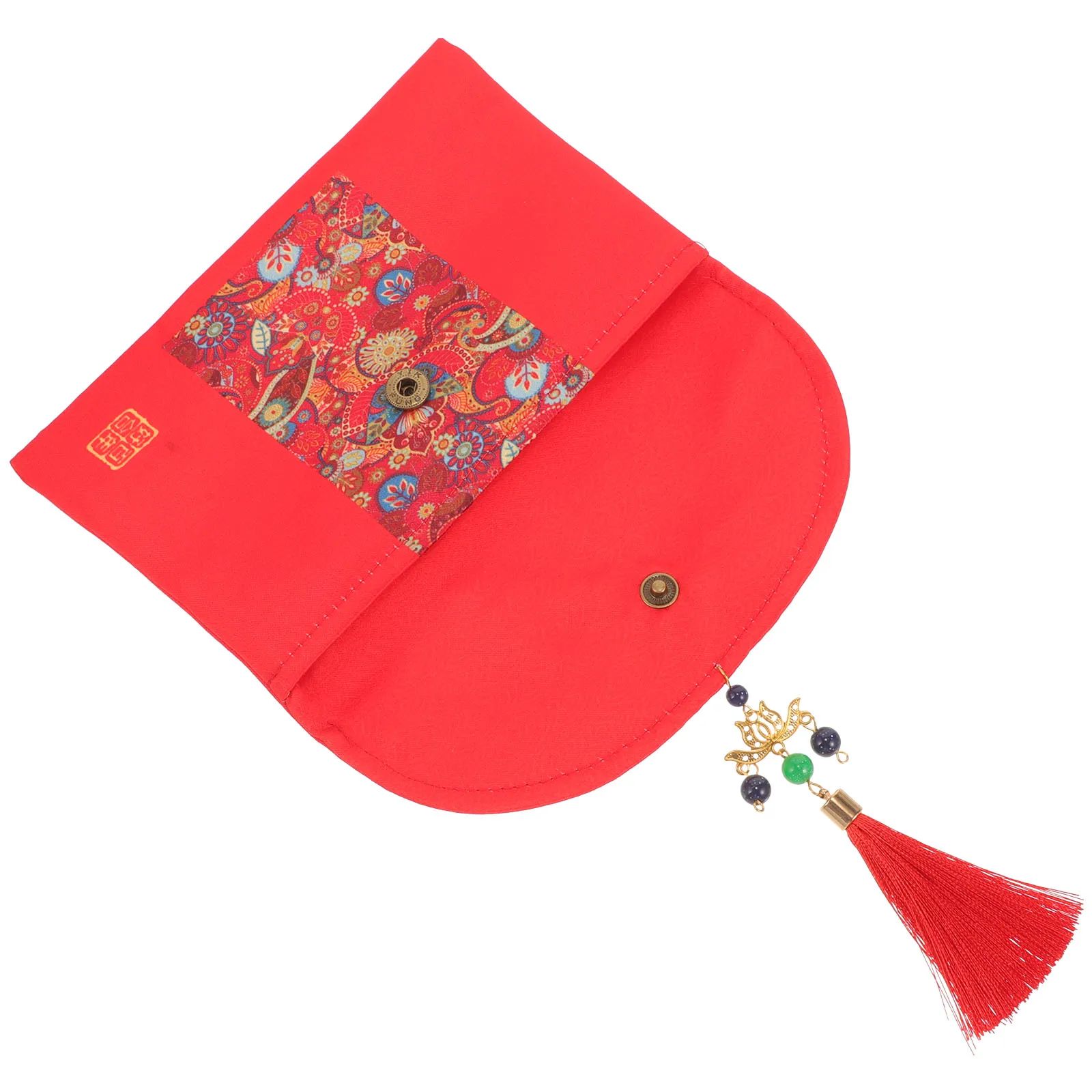 

Chinese Style Red Envelope Wedding Money Packet Premium Fabric Hong Bao Elegant Gift Pouch for Bridal Shower Favors