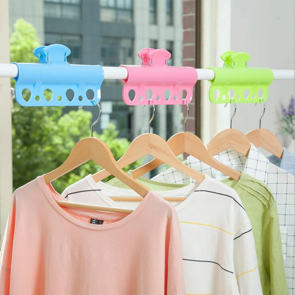 Clothes Drying Rope Fixed Buckle Colorful Portable Windproof Clothes Drying Accessories