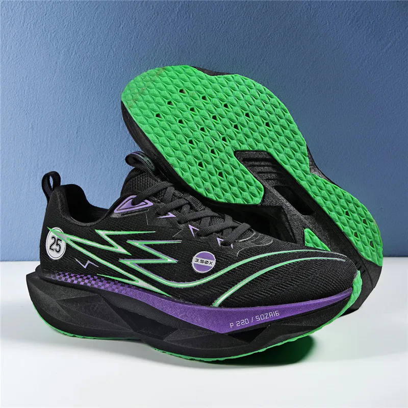 2026 New Running Shoes For Men Women Designer Carbon Plate Sport Shoes Unisex Soft Bottom Training Shoes Couples Gym Sneakers