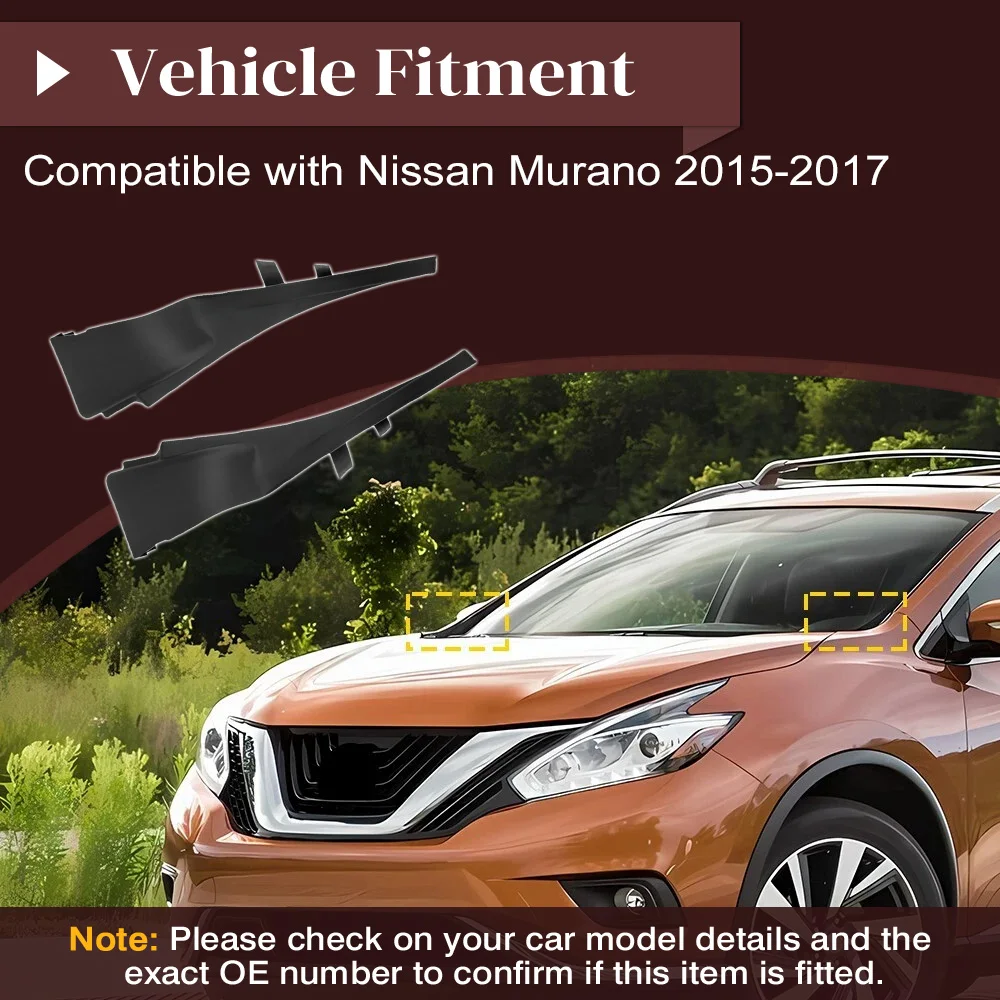 ممسحة زجاج أمامي غطاء القلنسوة 66894-5BC0A 66895-5BC0A الجبهة اليسرى واليمنى لنيسان مورانو 2015-2017 66895-9UA0A