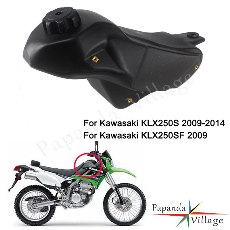 

For Kawasaki KLX250S 2009-2014 KLX250SF 09 Dirt Bike Motorcycle Plastic Oil Tank Gas Reservoir Petrol Tank 1.5 Gallons Fuel Tank