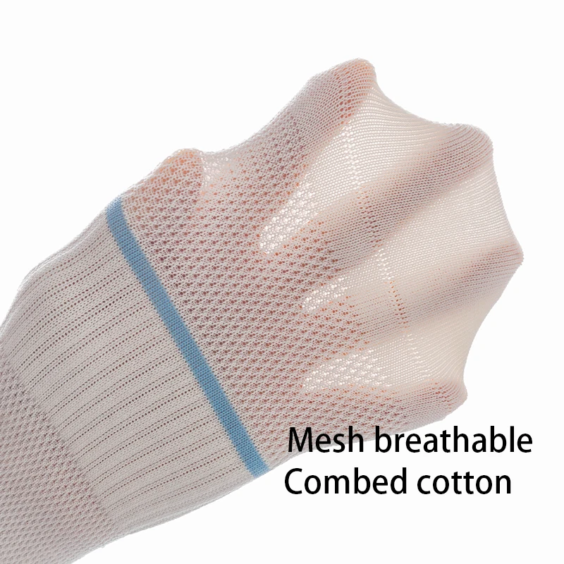 High Quality 6Pairs Men's socks Combed Cotton Mesh Breathable Odor proof and antibacterial Spring Summer for Male sock New