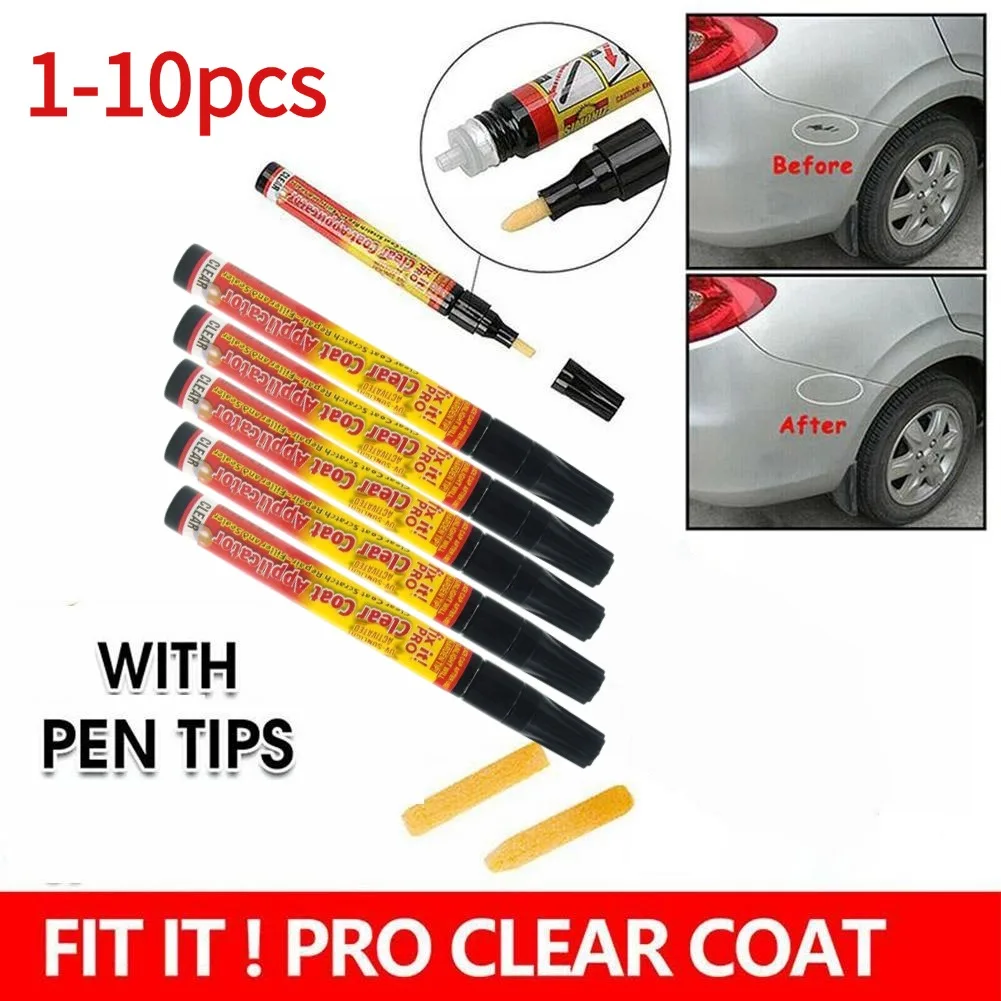 1-10pcs Car Paint Pen Car Scratch Repair Pen Body Door Paint Pen Scratch Repair Clear Coat Car Wash Styling Repair Pen