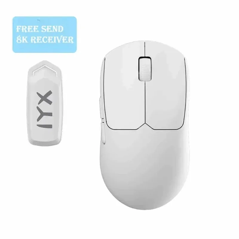 IYX AM358 ماوس الألعاب 8K PAW3395 الاستشعار خفيفة الوزن ثنائي الوضع Typy-c الفئران اللاسلكية مخصصة الكمبيوتر الملحقات الرياضية الإلكترونية الهدايا #6