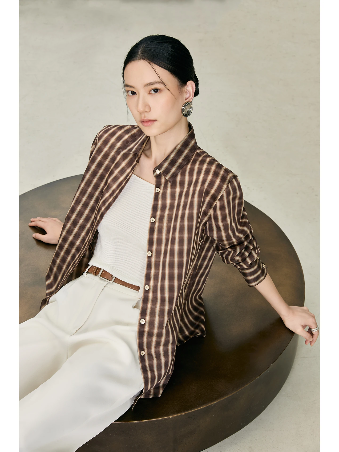 

Faionable Casual Silk Cotton Material irt Color Woven Retro Pattern New Autumn Winter Masao Jin Women's irt 652070