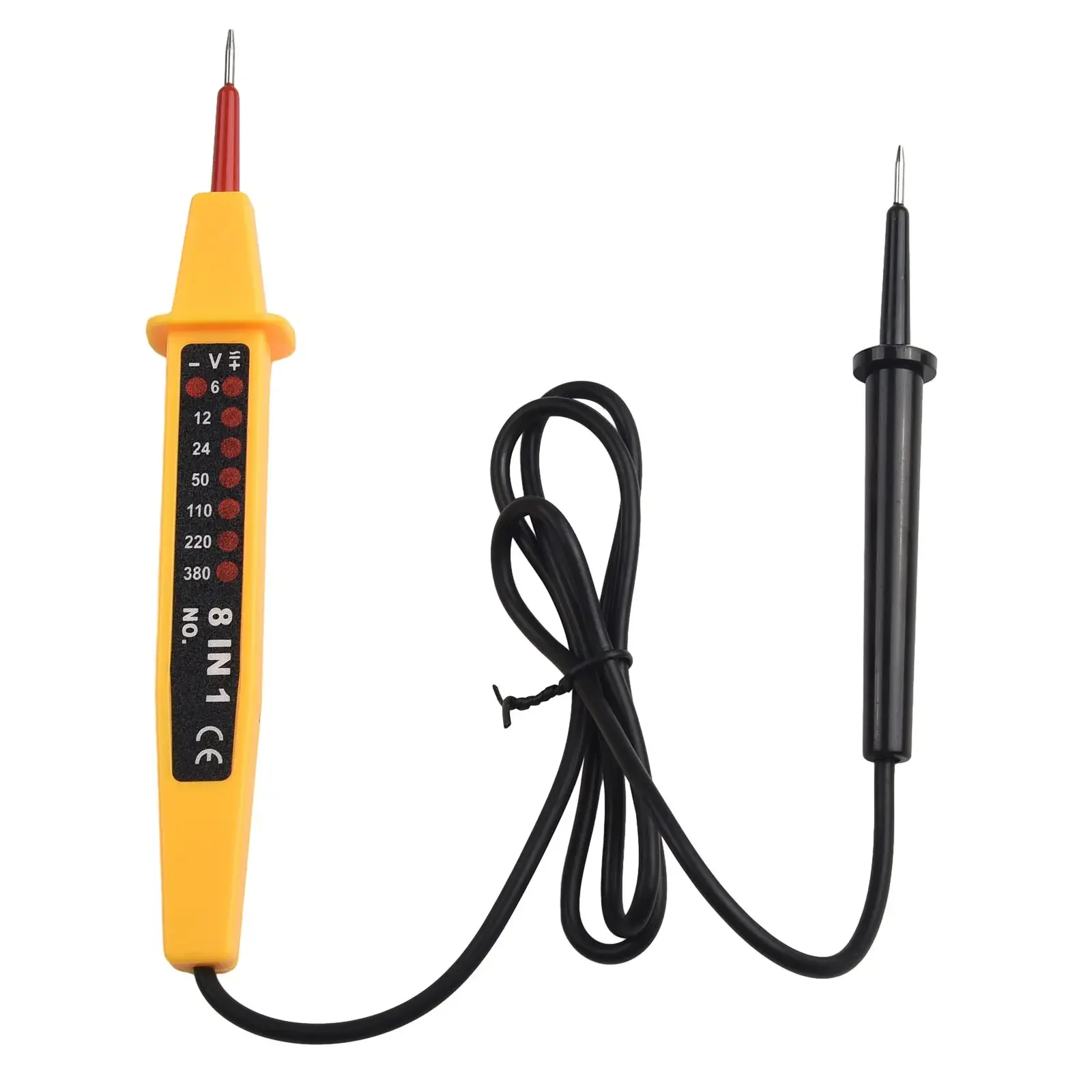 2211 8-In-1 Voltage Tester AC/DC 6-380V Auto Electrical Pen Detector InductionDisplay With LED Light For ElectricianTesting Tool