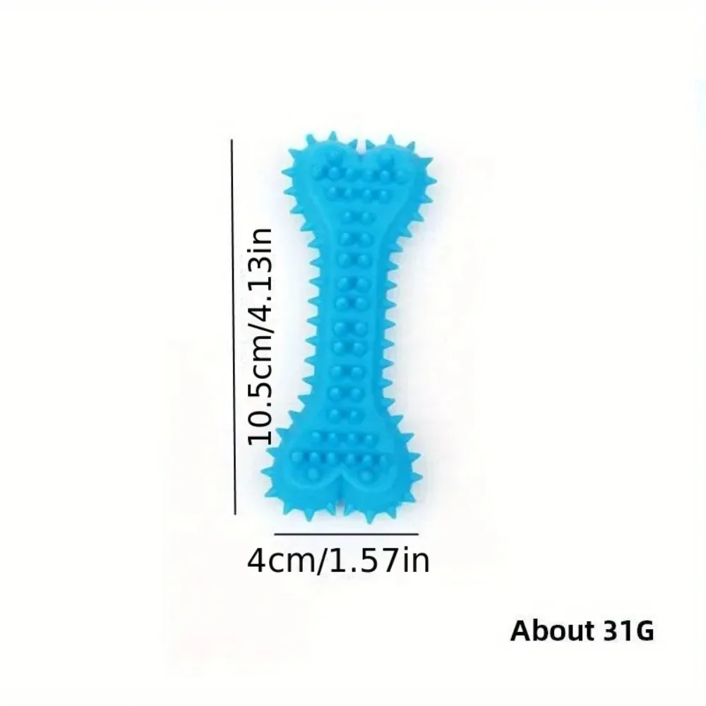 Durable Rubber Dog Chew Toy Set TPR Needle Heart Shape Bite Resistant Massage Toy for All Dog Breeds Puppies Teeth Cleaning Pet