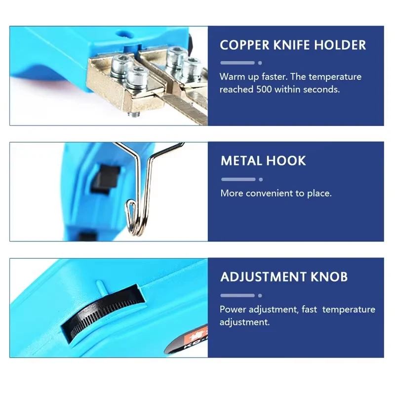 Cuchillo de corte eléctrico en caliente, esponja de algodón perla de espuma de 220V, EPE, EPP, XPS, cuchillo caliente ranurado, cortador electrotérmico, cuchillo de tallado de espuma