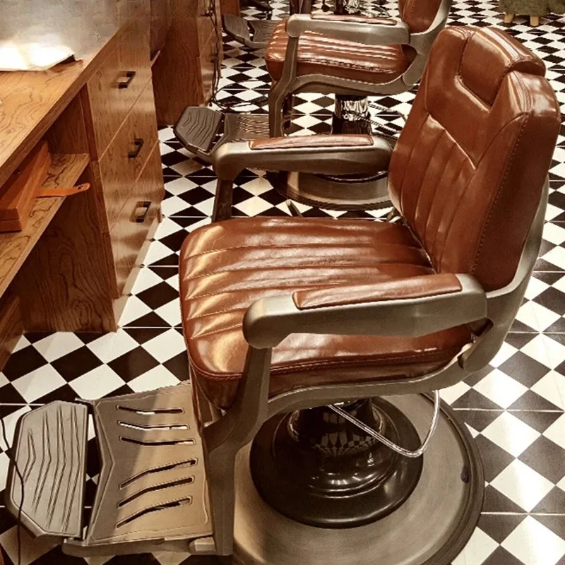 

Ergonomic Aesthetic Barber Design Comfortable Professional Organizer Barber Chair Floor Modern Friseur Stuhle Furniture