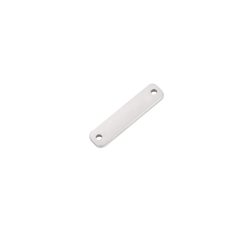 10 Stks/partij 5*22Mm Spiegel Polish Rvs Twee Hole Armband Connectors Blank Charms Diy Sieraden Maken Bevindingen