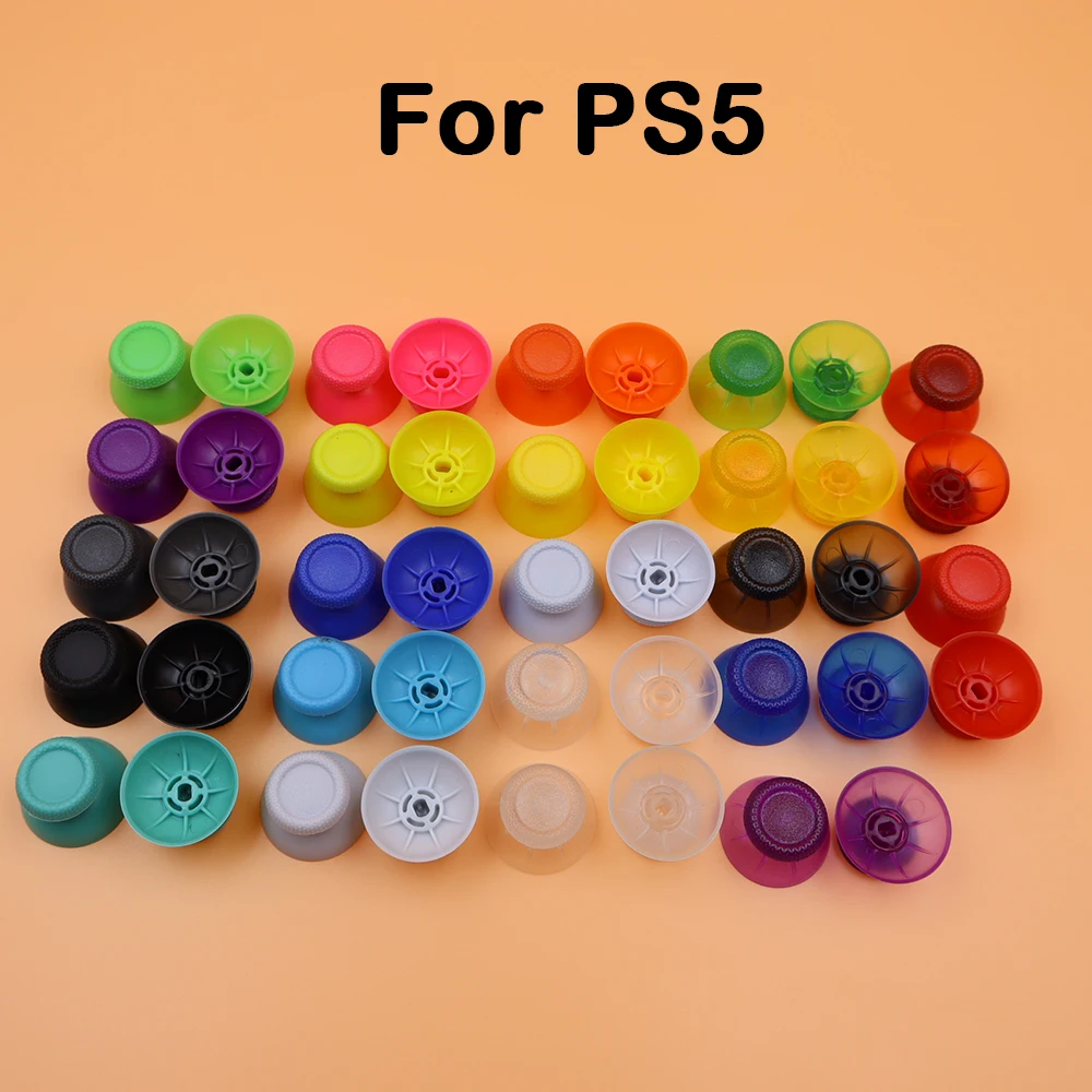 TingDong 2 قطعة لوحدة تحكم سنوي PS5 ثلاثية الأبعاد التناظرية Thumb Sticks قبضة عصا التحكم غطاء ThumbSticks غطاء استبدال