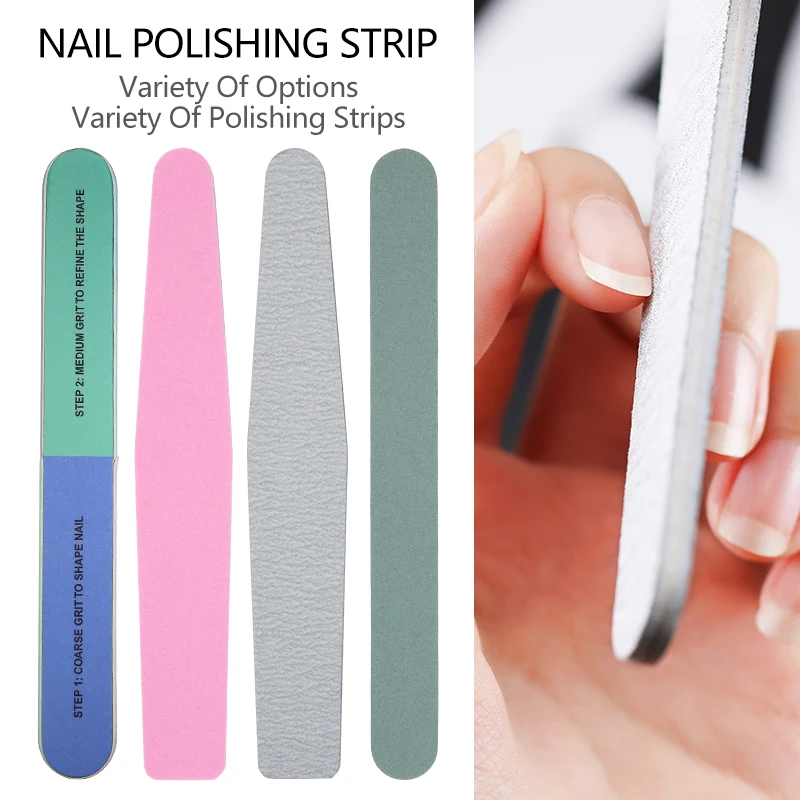Double Sided Nail Art File Buffer Manicure Tool Sponges Double Sides DIY Personal Polishing Strip Nail Care Accessories and Tool