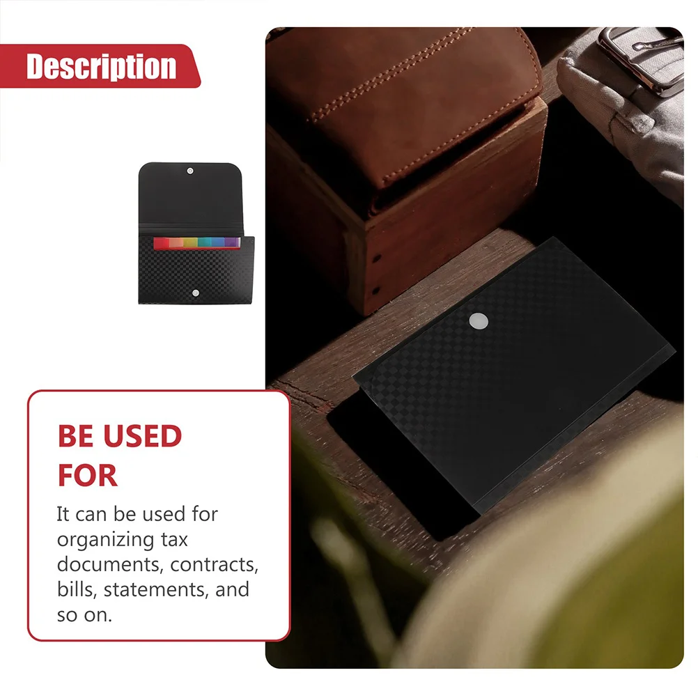 2Pcs Multi-Layer Mini File Folder Bag Portable Expanding Small Document Organizer Change Receipt Container PP