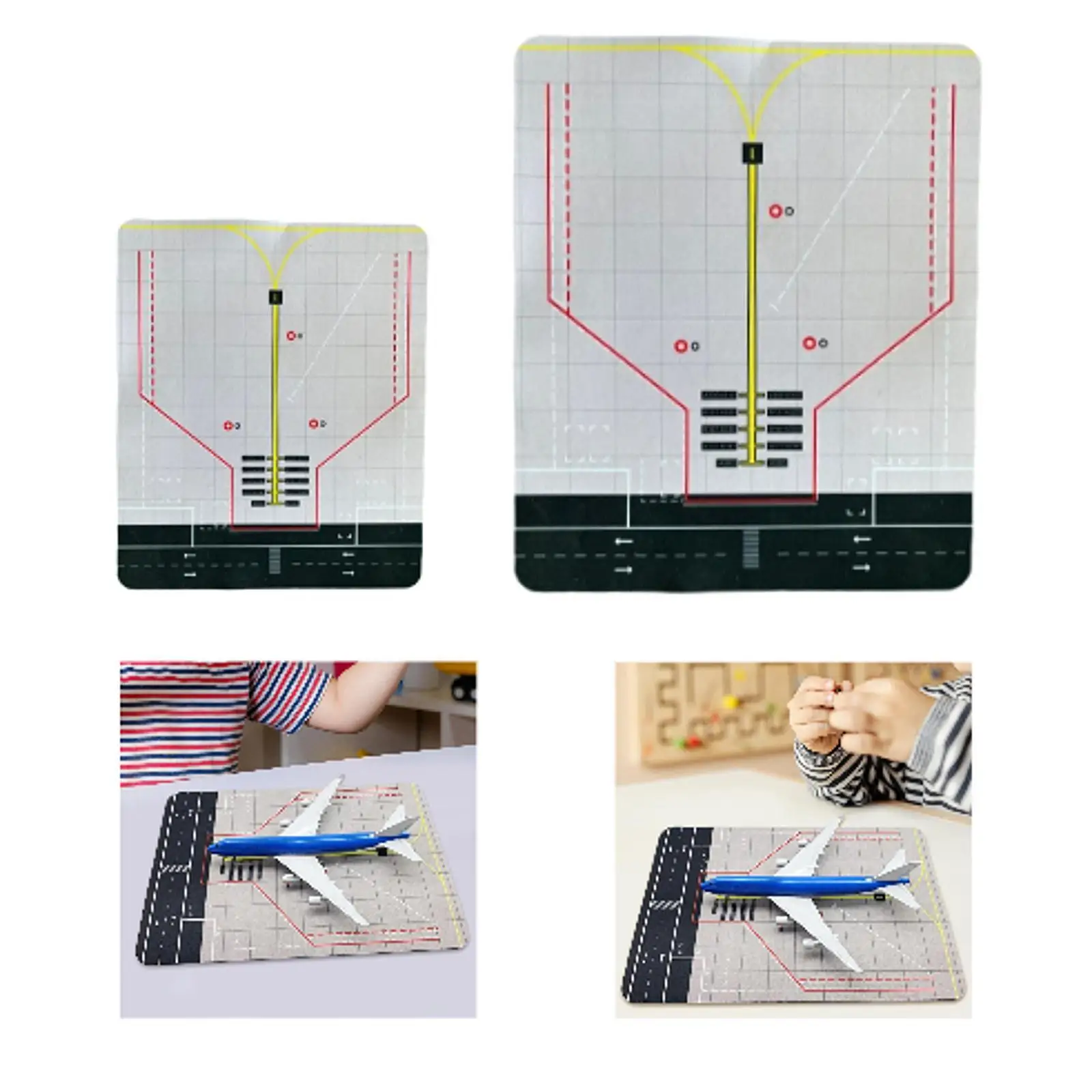 Parkeerschort Model Rubberen lay-out Vliegtuigmodel Platformdecoratie voor Diorama Hobby Model Statisch vliegtuigmodel Gegoten model