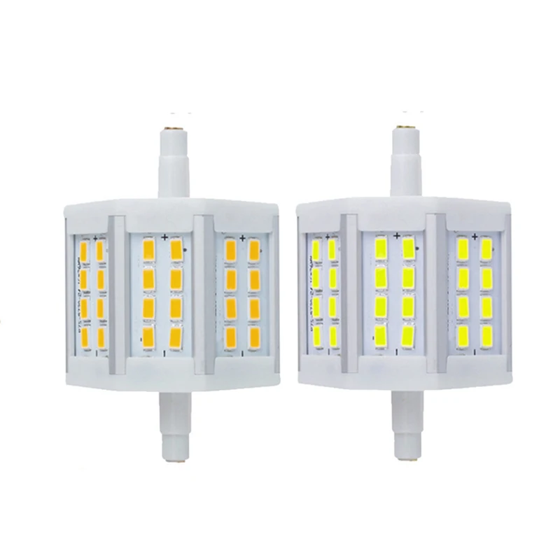 Litwod-bombilla LED R7S regulable, 7W, SMD5730, r7s, 78mm, J78, luz de CA85-265V, lámparas halógenas