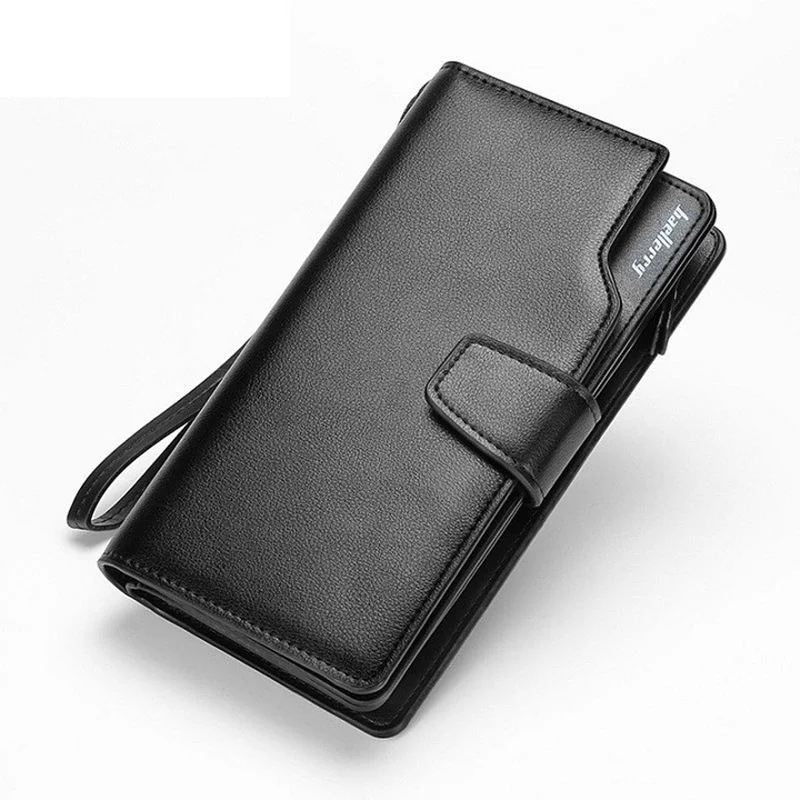 

Hot Fashion Top Quality leather long wallet men Purse male clutch zipper around wallets men women money bag pocket mltifunction