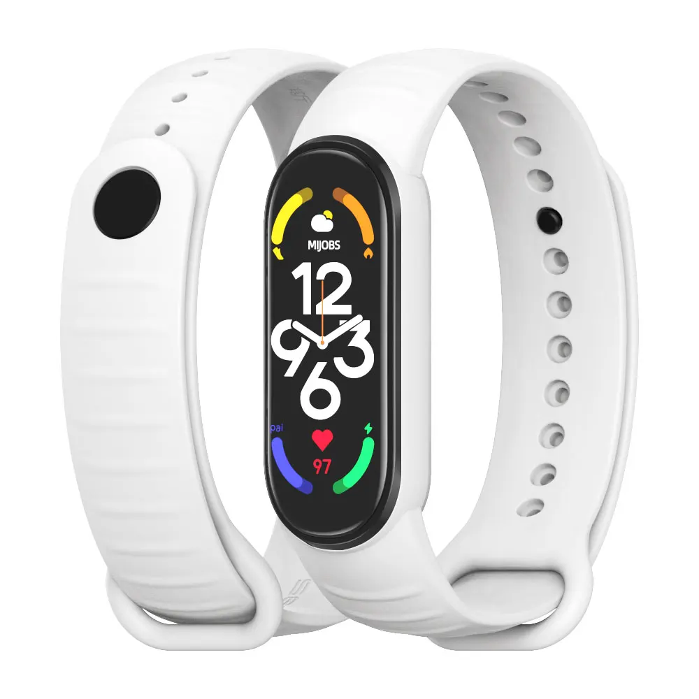 Mi Band 7 حزام ل Mi الفرقة 6 5 سيليكون Smartwatch Correa Miband 6 سوار تنفس الأساور لاستبدال شاومي