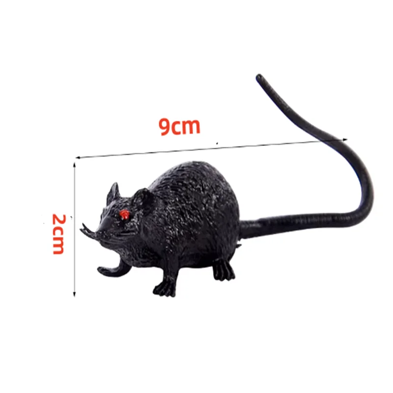 10Pcs modello di Mouse in plastica Halloween Prank piccolo regalo decorazione del giardino scherzo piccolo regalo più colori Mouse finto ragazzo giocattoli
