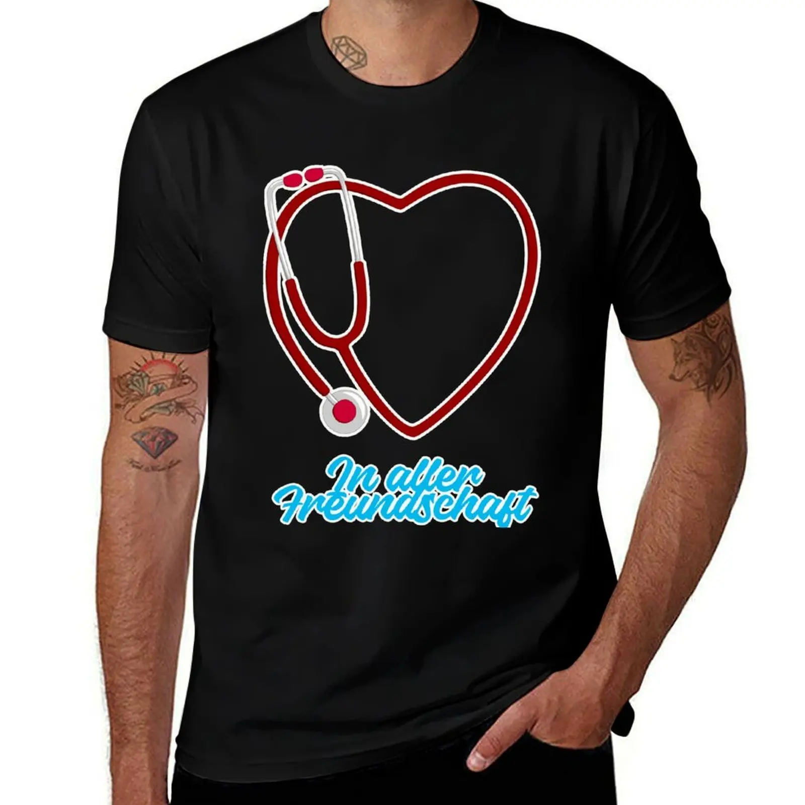 

In aller Freundschaft, series T-Shirt funny shirt cotton oversizeds plus sizes Men's t-shirt