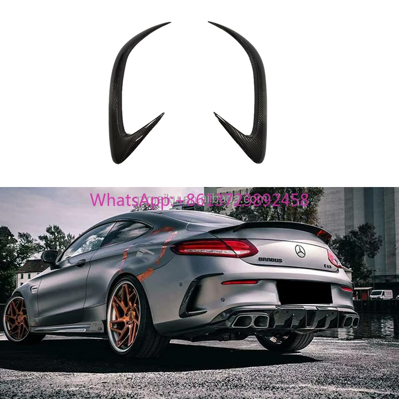 

Carbon Fiber Rear Bumper Vent Exterior Trim for Mercedes-benz 2015-2018 C-class W205 C63 AMG Coupe Two Door