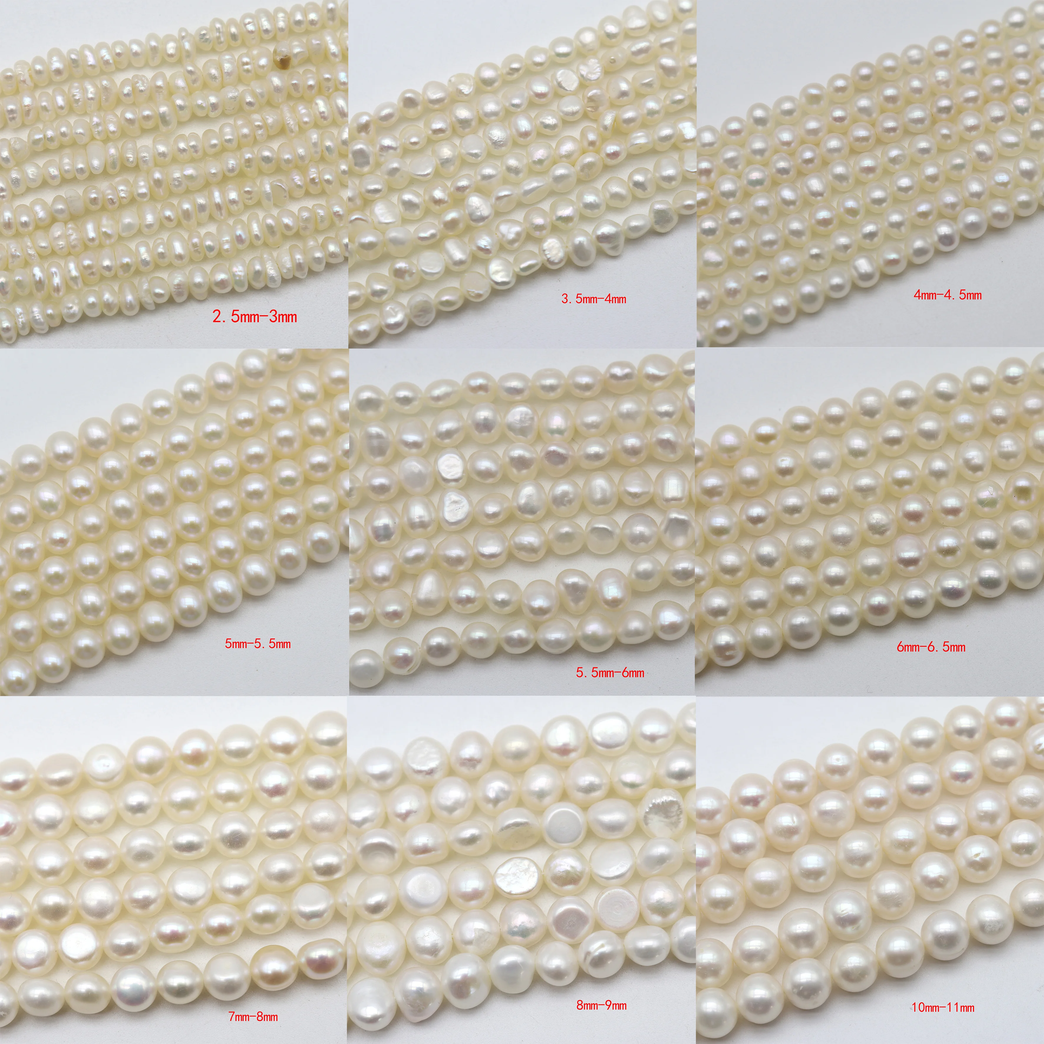 2-12mm Freshwater Pearls Irregular Loose Spacing Beads Popular Personality For Jewelry Making DIY Necklaces Handmade Accessories