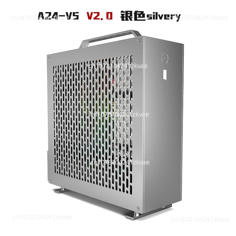 1u Power Supply Itx Chassis with Double Chamfer  5 Litre Mini A24-V5 Dual Slot Single Display