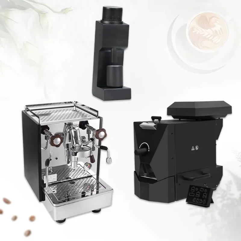 Profesional Kaffeemaschine Italian Coffee Maker E61 Semi Automatic Coffee Espresso Machine Set With Coffee Roaster Grinder