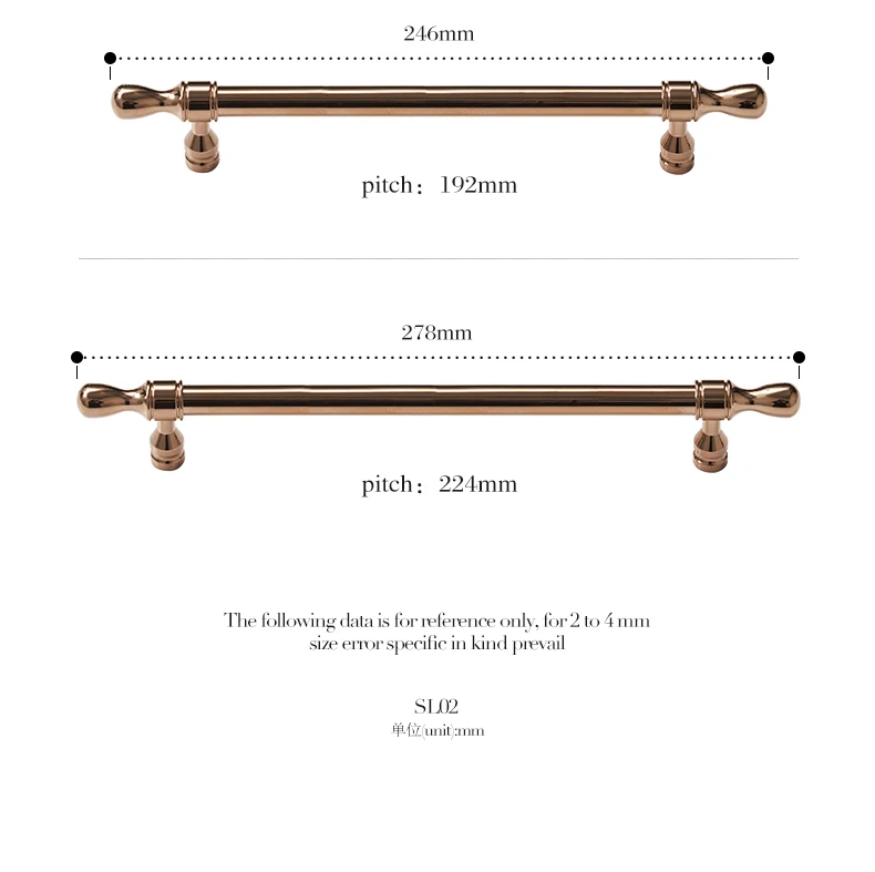 rose gold dresser handles 5-1/16" Clanora Acrylic Cabinet Pull