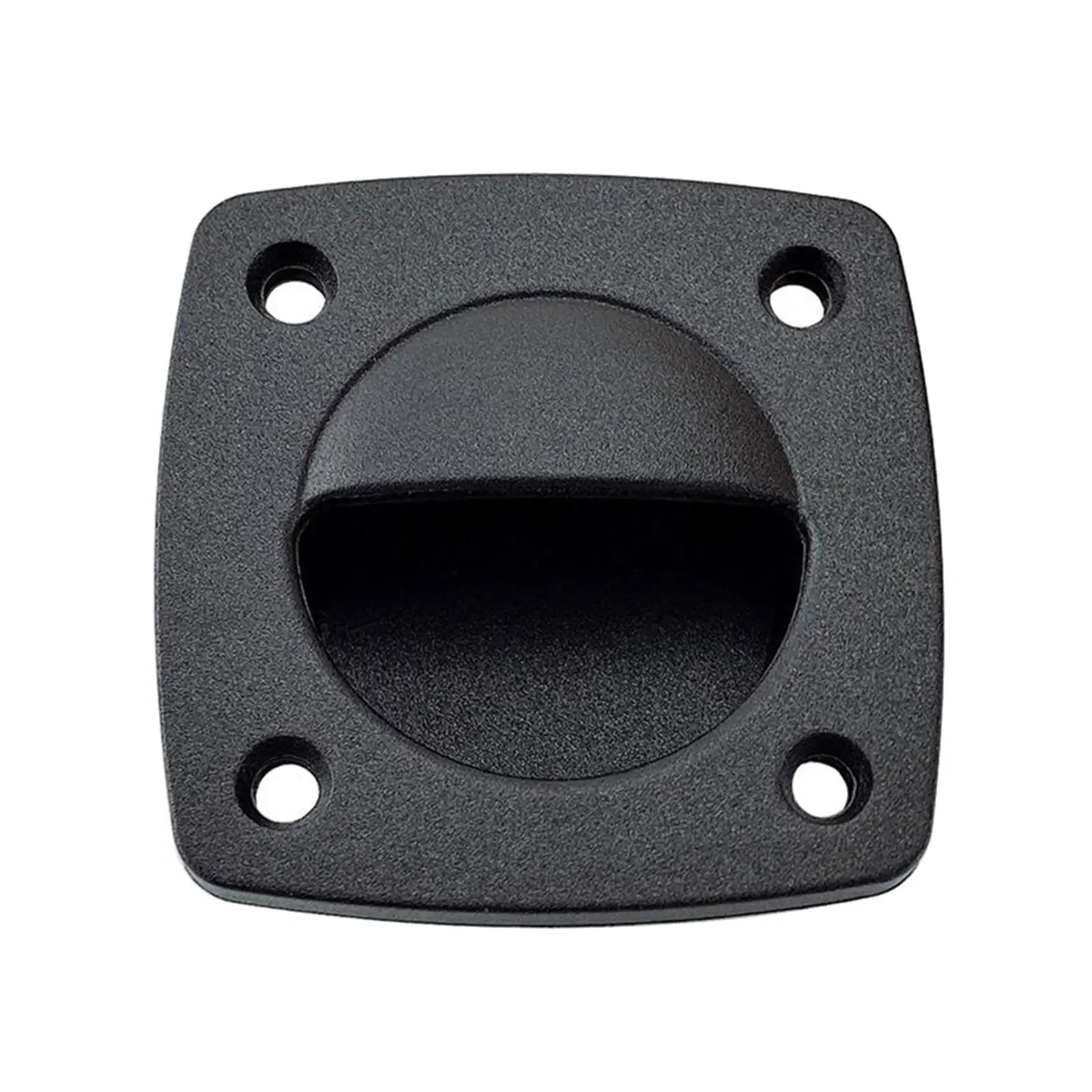Marine Flush Pull Round Handle Nylon Black Floor Latch Ring for Cabinet Drawer Hatch Furniture