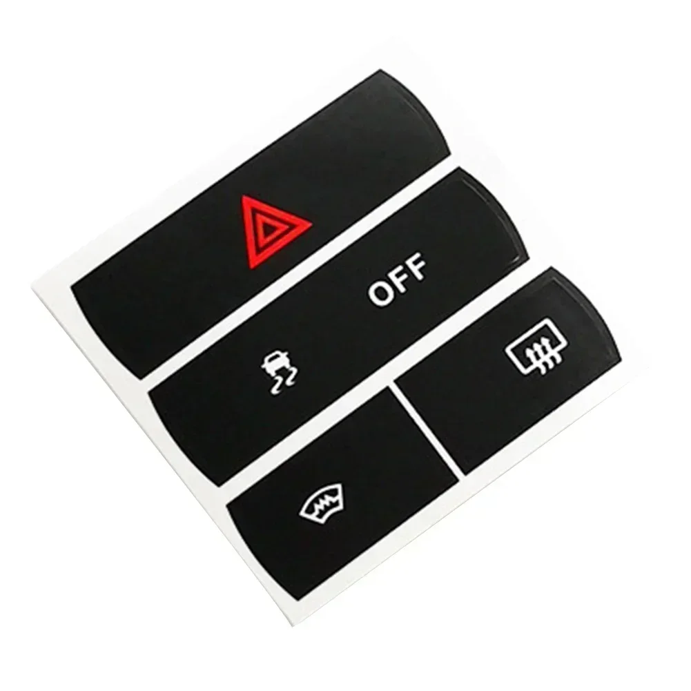 Hazard Button Defroster Sticker Decal For Ford S-Max Dual Flash Button Repair Switch Button Sticker Automobiles Part